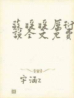 苏暖暖厉衍琛小说全文免费阅读