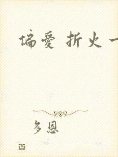 偏爱 折火一夏封面