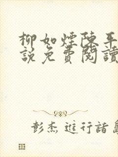 柳如烟陈平安小说免费阅读全文