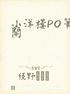 小洋楼PO笔趣阁