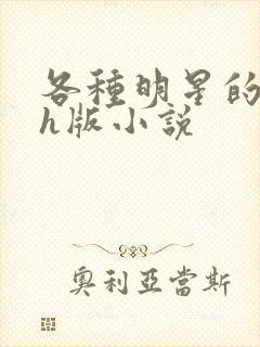 各种明星的综艺h版小说