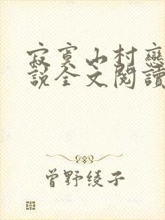 寂寞山村恋上小说全文阅读