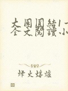 大团圆结1一6全文阅读小说于兜兜