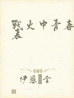 战火中青春演员表