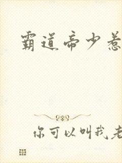 霸道帝少惹不得