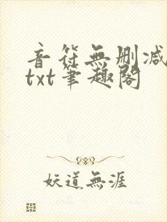 音符无删减全文txt笔趣阁封面