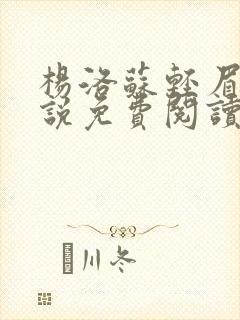 杨洛苏轻眉笔小说免费阅读