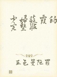 少妇苏霞的沉沦完整版封面