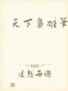 天下枭雄笔趣阁封面