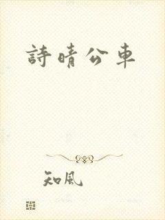 诗晴公车封面