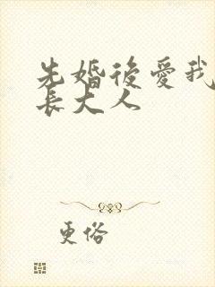 先婚后爱我的市长大人