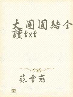 大团圆结全文阅读txt