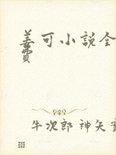 姜可小说全文免费封面