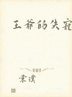 王爷的失宠冷妃封面