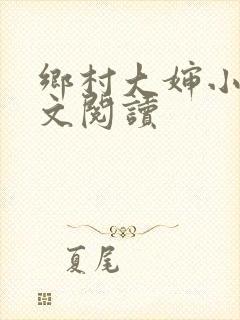 乡村大婶小说全文阅读封面