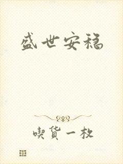 盛世安稳封面