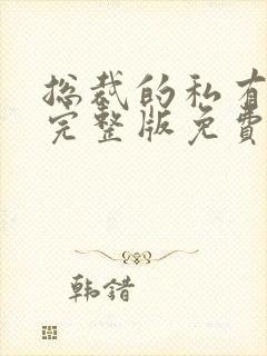 总裁的私有宝贝完整版免费阅读封面