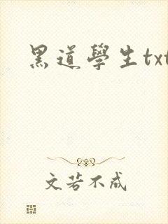 黑道学生txt