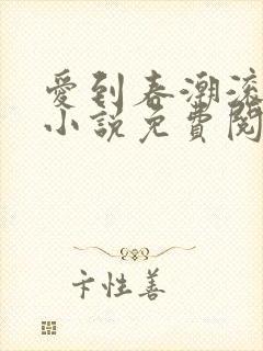 爱到春潮滚滚来小说免费阅读