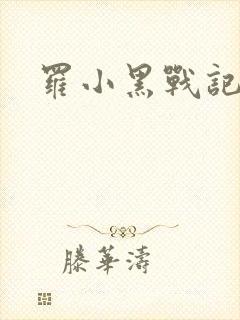 罗小黑战记小说封面