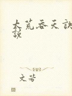 太荒吞天诀 小说