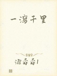 一泻千里封面