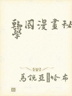 韩国漫画秘密教学