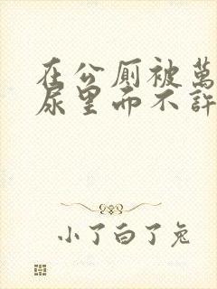 在公厕被万人c尿里面不许漏封面