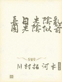 长日光阴乱作一团光阴似箭时渺封面