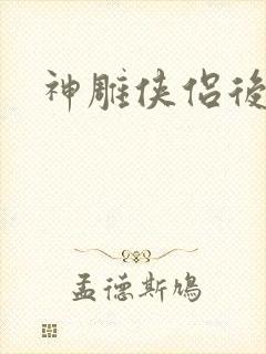 神雕侠侣后传封面