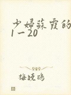 少妇苏霞的沉沦1一20