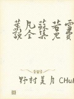 叶凡苏若雪的小说全集免费阅读封面