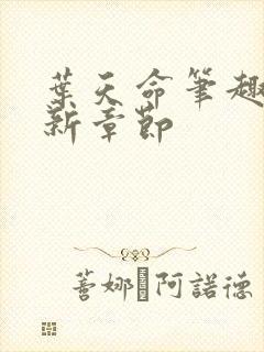 叶天命笔趣阁最新章节封面