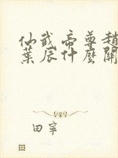 仙武帝尊赵云和叶辰什么关系