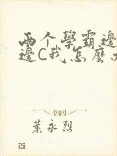 两个学霸边做题边C我怎么办