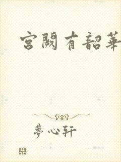 宫阙有韶华封面