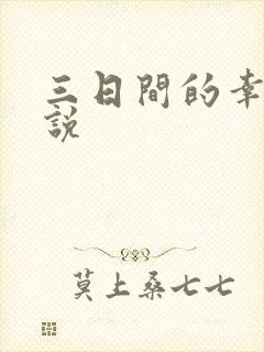 三日间的幸福小说