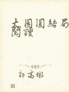 大团圆结局全文阅读封面
