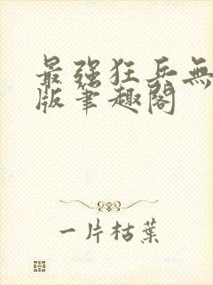 最强狂兵无删减版笔趣阁