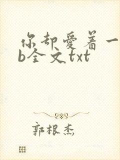 你却爱着一个sb全文txt