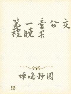 第一章公交激战程晓柔