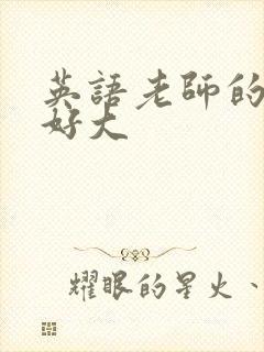 英语老师的兔子好大