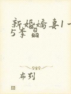 新婚娇妻1一25李晶