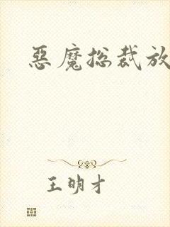 恶魔总裁放了我封面