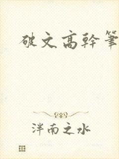 破文高干笔趣阁