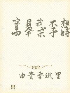 宝贝我不想带小雨伞宋予时封面