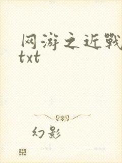 网游之近战法师txt