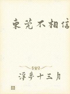 东莞不相信眼泪