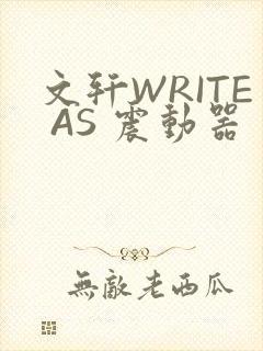 文轩WRITE AS 震动器