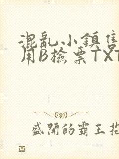 混乱小镇售票员用B检票TXT